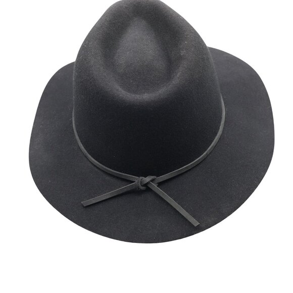 Brixton Wesley Fedora Hat Men S Black Winter Wool Felt Stylish Bohemian Warm NWT - Picture 2 of 16